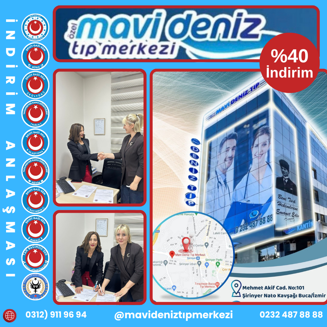 Şehit Gazi-Sen ile Mavi Deniz Tıp Merkezi Arasında Sağlık Protokolü İmzalandı