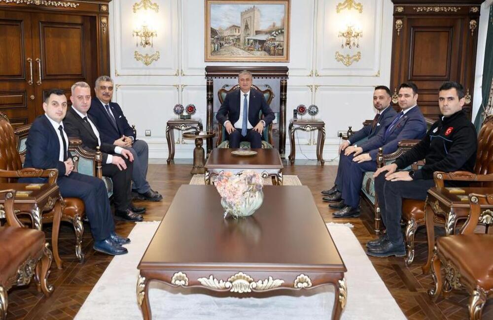 Şehit Gazi-Sen Konfederasyonu Adana Valisi Mustafa Yavuz’u Ziyaret Etti