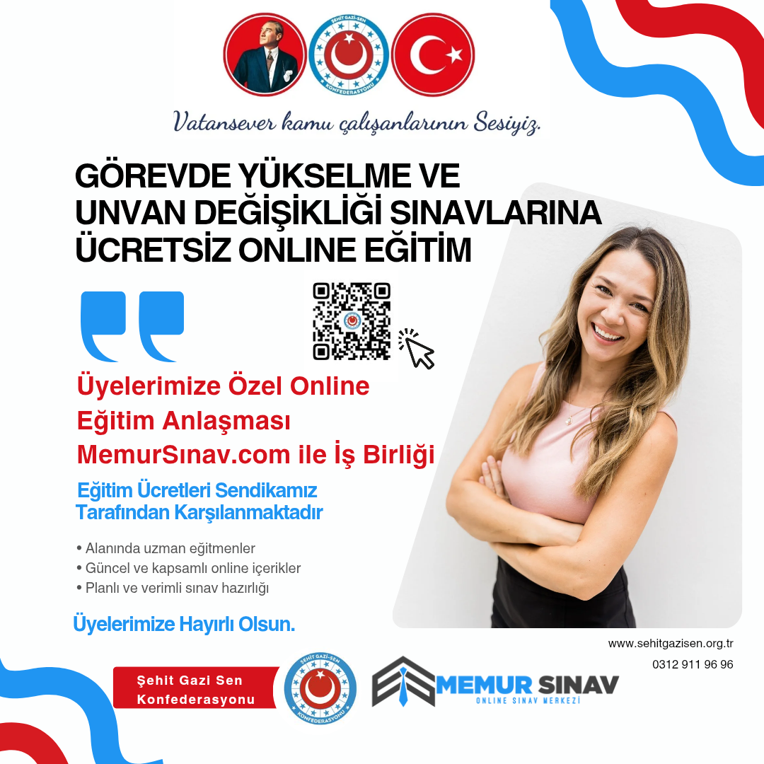 Görevde Yükselme ve Unvan Değişikliği Sınavları İçin Ücretsiz Online Eğitim Desteği