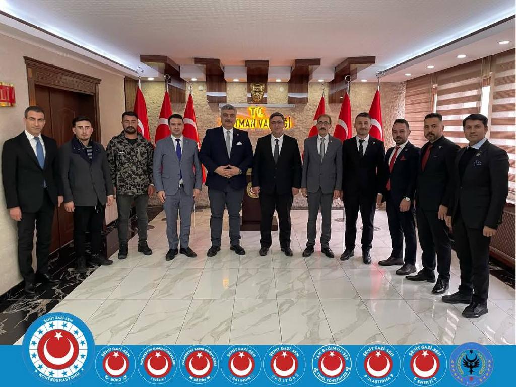 Şehit Gazi Sen Konfederasyonu olarak, Batman Vali Yardımcısı Sayın Murtaza Ersöz’ü makamında ziyaret ettik.