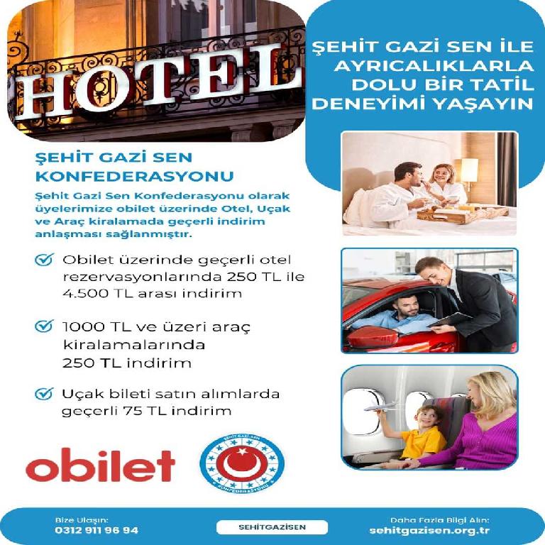Şehit Gazi Sen Üyelerine Tatilde Büyük İndirim Fırsatı