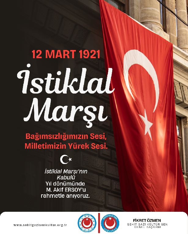 İstiklal Marşı’nın Kabulü ve Mehmet Akif Ersoy’u Anma Günü Mesajı