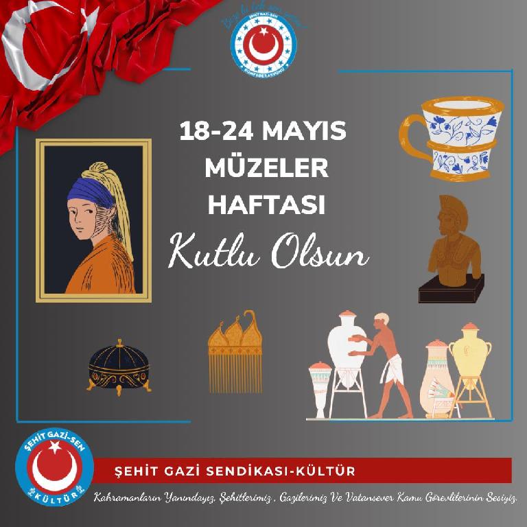 18-24 Mayıs Uluslararası Müzeler Günü ve Haftası kutlu olsun